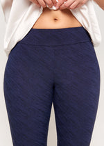 Erica Navy Jacquard Slimming Pant