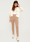 Jessica Beige Biker Pant