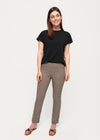 Catherine Brown Plaid Slimming Pant