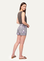 Isabella Purple Flower Short