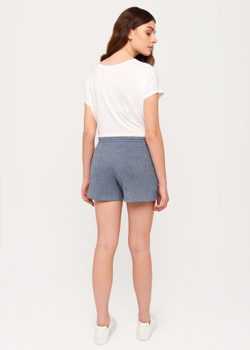 Ava Blue Knit Short