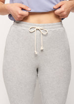 Emma Grey Knit Waffle Trouser