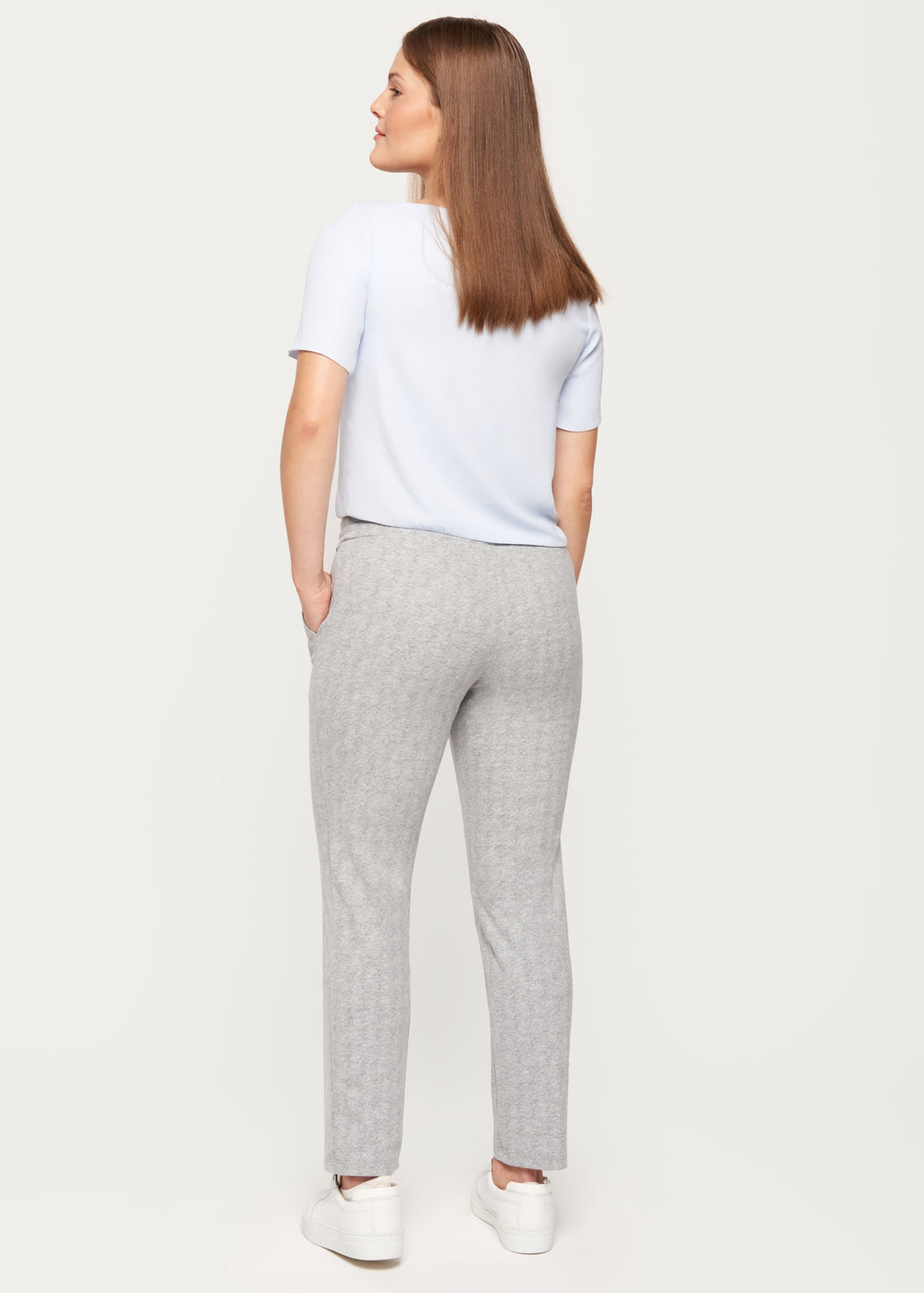 Michelle Heather Grey Jogger Trouser