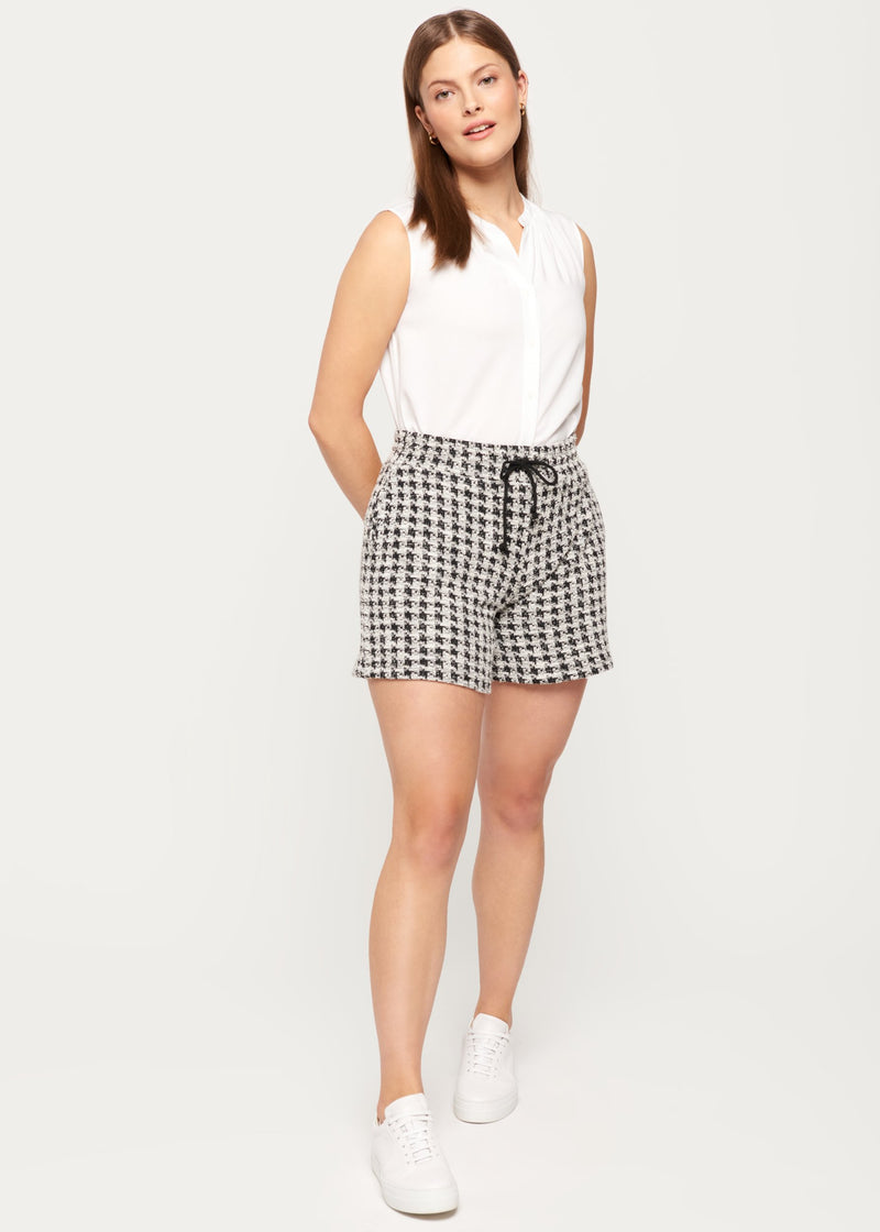 Ava houndstooth knit Short