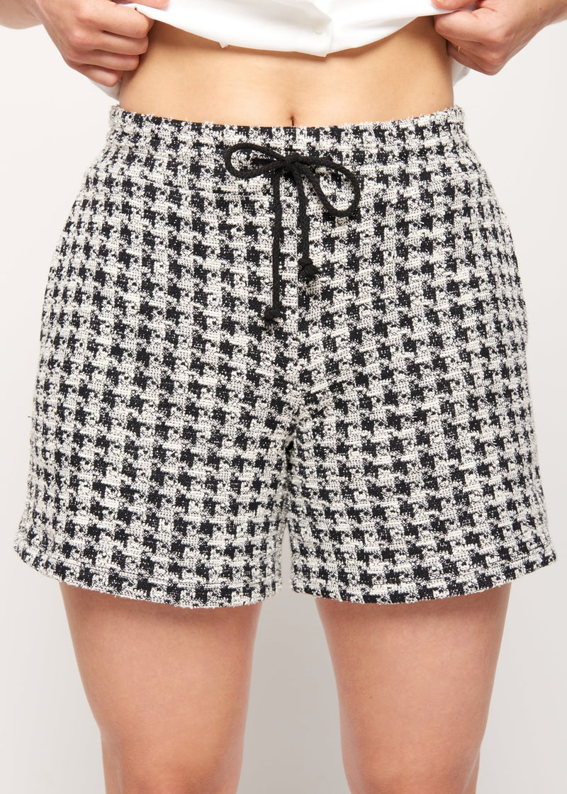 Ava houndstooth knit Short