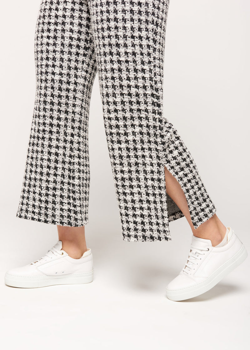 Amelia houndstooth knit pant