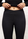 Marlie Black Jacquard Slimming Pant