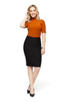 Katie Ponte Black Pencil Skirt