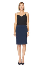 Katie Navy Pencil Skirt