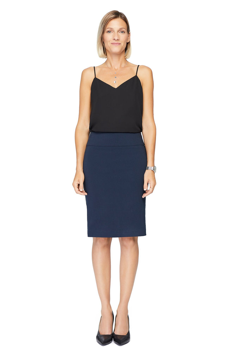 Katie Navy Pencil Skirt
