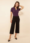 Carrie Black Ponte Wide Leg